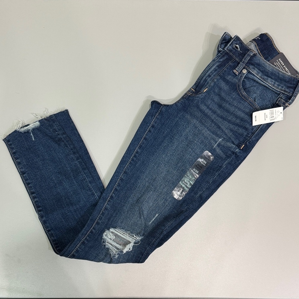 GAP Dark Blue Distressed Women Jeans